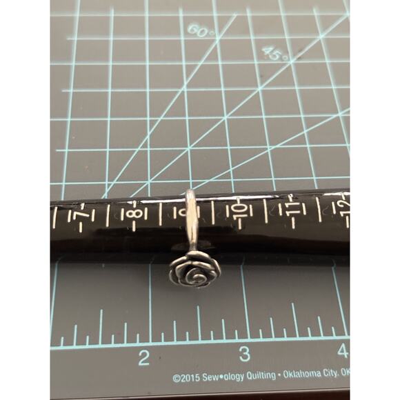 James Avery Retired Sterling Silver Rose Blossom Ring Size 9 - Picture 6 of 6